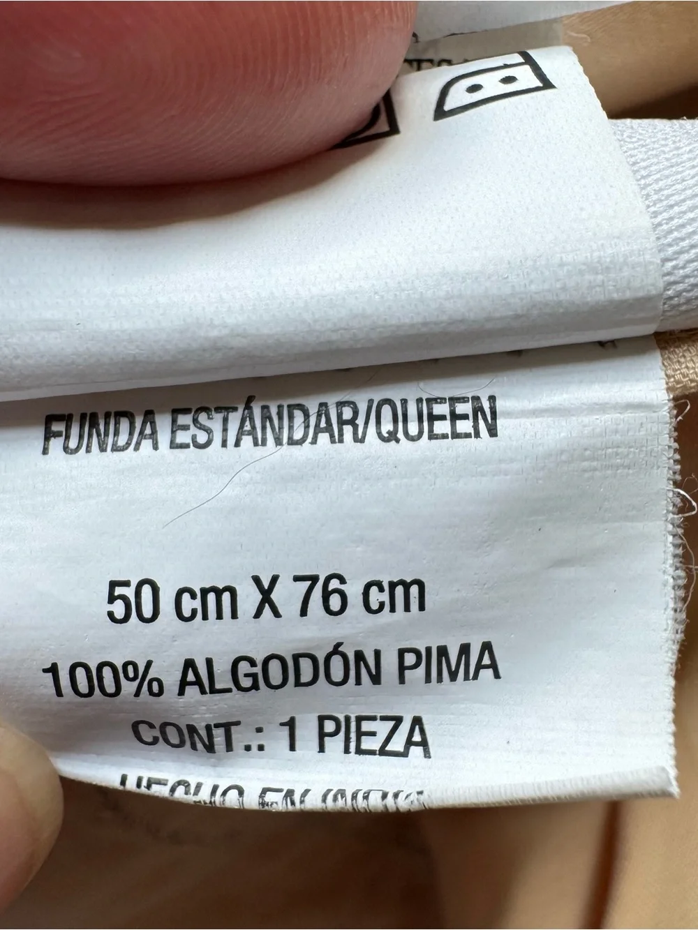 Wamsutta 2 Standard / Queen Pillowcases 100% Pima Cotton India Damask Stripe